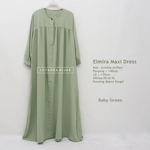 Elmira-032 Basic Dress Crinkle Airflow